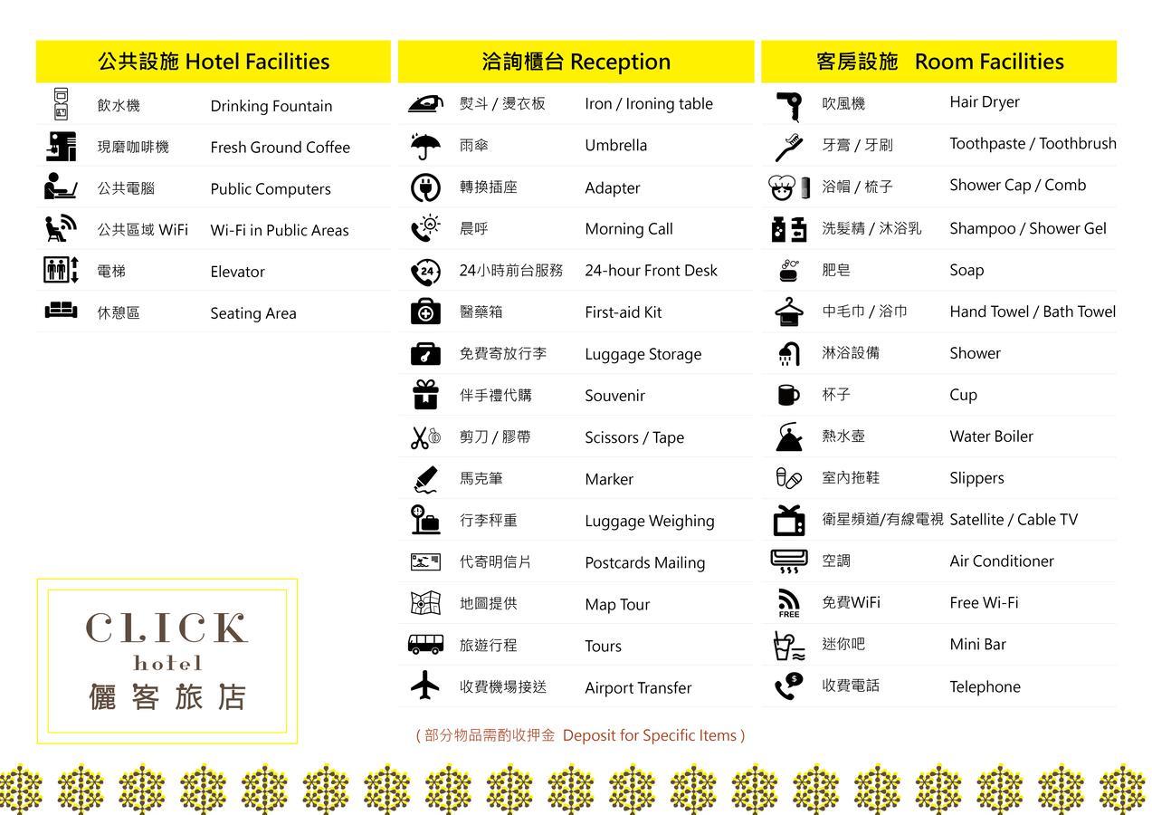 Click Hotel - Ximending Branch Taipei Extérieur photo